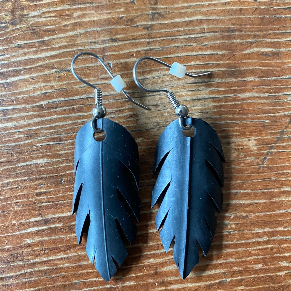 Recycled Rubber Earrings